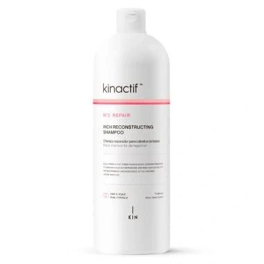 Afbeelding van Kin Cosmetics Kinactif Energy No.2 Repair Rich Reconstructing Shampoo 1000ml Voor Beschadigd Haar