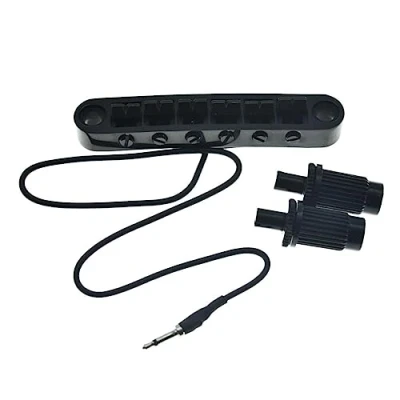 Afbeelding van KAISH LP Tune o Matic Piezo Bridge Pickup Gitaar Brug voor Epiphone Les Paul/SG/ES/Dot Zwart