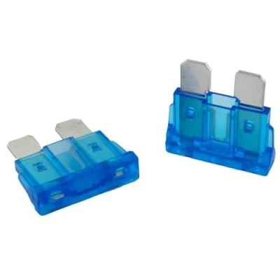 Afbeelding van 5 stuks SeKi standaard ATO platte steekzekering 15 A blauw; autozekering 19 mm zekering 32 V/DC boot caravan