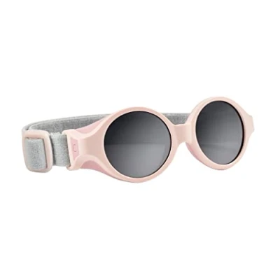 Afbeelding van BÉABA, Babyzonnebril 0 9 maanden, 100% uv bescherming CAT 4, zijdelingse bescherming, optimaal comfort, verstelbare elastische hoofdband, snoeproze