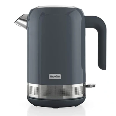 Afbeelding van Breville High Gloss VKT157X Elektrische waterkoker, 1,7 l, 2,4 kW verwarmingselement voor snelle kooktijden, grijs en roestvrij staal