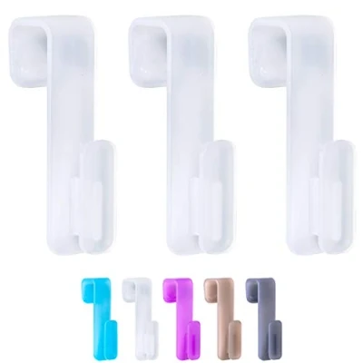 Afbeelding van WELLGRO 3x ronde radiatorhaken topkwaliteit MADE IN GERMANY haken voor handdoek radiatorhaak handdoekhaak kleur naar keuze, kleur: wit