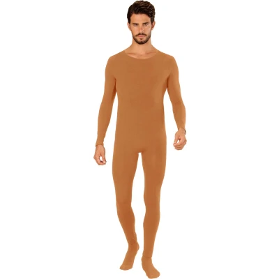 Afbeelding van Widmann Dans &amp; Entertainment Kostuum Unicolor Bodysuit Lichaamskleur Man beige Medium / Large Carnavalskleding Verkleedkleding