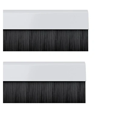 Afbeelding van Stormguard 02 am0010914 W BDS clip onder van de deur borstel diepgang afdichting, wit, 914 mm, set 2 stuks