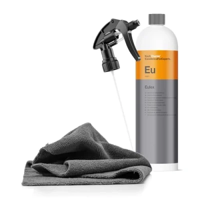 Afbeelding van Koch Chemie Eulex Lijmverwijderaar, 1 liter, inclusief sproeikop en microvezeldoek, verwijdert lijmresten zoals stickers, etiketten van glas, lak, metaal, enz