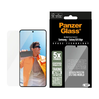 Afbeelding van PanzerGlass Ceramic Screen Protector Samsung S25 Edge Ultra Wide