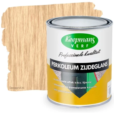 Afbeelding van Koopmans Perkoleum Zijdeglans Transparant 2,5 ltr 232 licht eiken Buitengevel &amp; Tuin