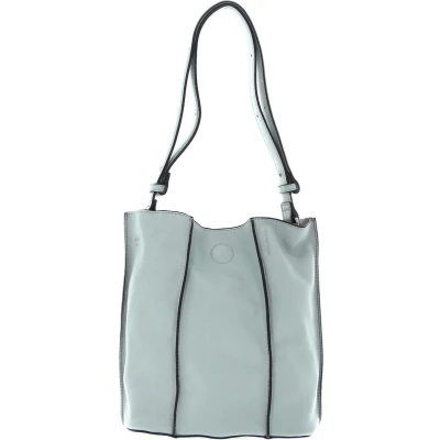 Afbeelding van FREDsBRUDER Leren Schoudertas FB Midi Bucket Sky Blue Lichtblauw