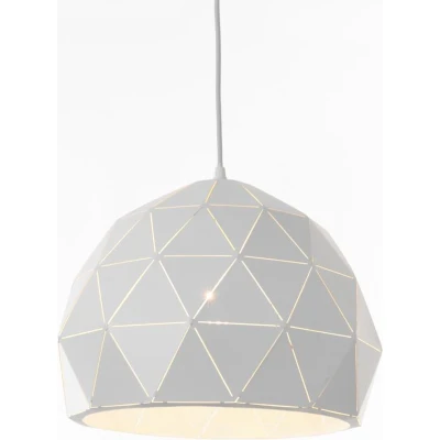 Afbeelding van MEO Olbia Hanglamp Eetkamer &amp; Woonkamer Lamp Metalen Kap Wit/Goud
