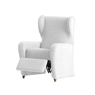 Afbeelding van Eysa Dorian elastische sofaplaid, relaxstoel, chenille, 00 ecru, 37 x 9 29 cm