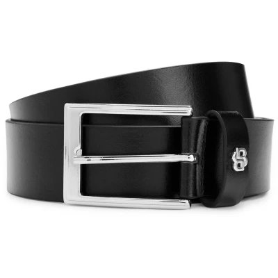 Afbeelding van BOSS Leren Riem Emal B Sz35 Belt W95 Black Zwart