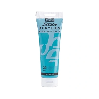 Afbeelding van Pébéo 169 030 Studio Acrylics Fijn Acryl Acrylverf Blauw Turquoise Blauw, 250 ml