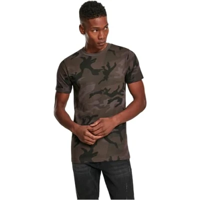 Afbeelding van Build Your Brand T shirt voor heren, camouflage (dark camo), XXL