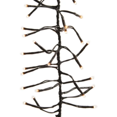 Afbeelding van 14m LED Cluster kerstboomverlichting Goud 1512 lampjes Dimbaar
