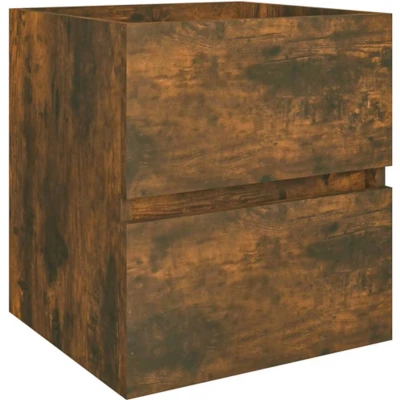 Afbeelding van vidaXL Wastafelkast 41x38,5x45 cm bewerkt hout gerookt eikenkleurig