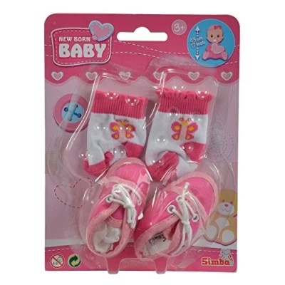 Afbeelding van Simba New Born Baby Schoenen en sokken babypop kleding 4 versies Geschikt voor 30 tot 43 cm Vanaf 3 jaar