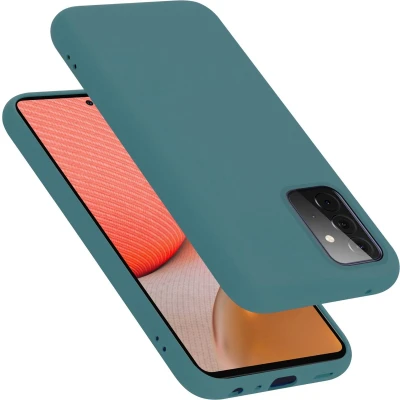 Afbeelding van Cadorabo Hoesje geschikt voor Samsung Galaxy A72 4G / 5G Case in LIQUID GROEN Beschermhoes TPU silicone Cover