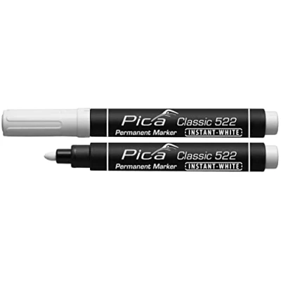 Afbeelding van Pica 522/52 Permanent Marker Ronde Punt Wit