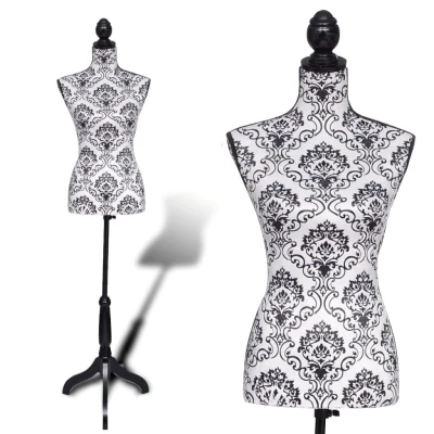 Afbeelding van Etalagepop torso vrouw zwart wit
