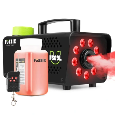 Afbeelding van Fuzzix F509L Party Rookmachine 500 Watt 9 ingebouwde RBG LEDS