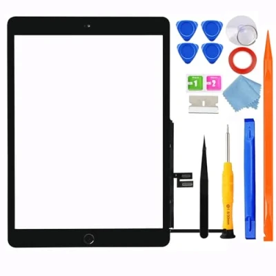 Afbeelding van JPUNG voor iPad 7 7e/8 8e Gen Screen Vervanging Digitizer Touch Glas 10.2 inch, 7e Generatie A2197 A2198 A2200 A2270 A2428 A2429 A2430,+Home Knop, Volledige Reparatie Kit