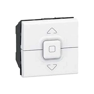 Afbeelding van Legrand rolluikbediening mosaic pulsdrukker 2modules wit 077025