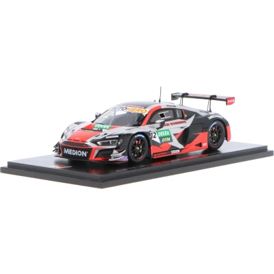 Afbeelding van De 1:43 Diecast Modelauto van Audi R8 LMS GT3 #12 DTM 2021. rijder was C. Haase. fabrikant het schaalmodel is Spark. Dit model alleen online verkrijgbaar.