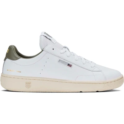 Afbeelding van K Swiss Slammklub CC Sneakers voor heren, WHT/DP Lichen/VNTG, 42 EU, Wht Dp Lichen Vntg, EU