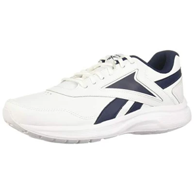 Afbeelding van Reebok WALK Ultra 7 DMX MAX Hardloopschoenen neutraal, Heren, Maat: 40, White/collegaite navy/collegiate royal Leer/ synthetisch