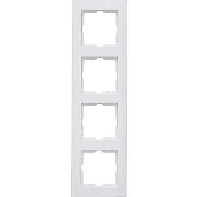 Afbeelding van Kopp Athenis 4 voudig afdekframe, arctisch wit, mat oppervlak, 402832063