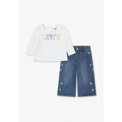 Afbeelding van Levi&#039;s SET Relaxed fit jeans voor kinderen, Maat: 80, blanc de