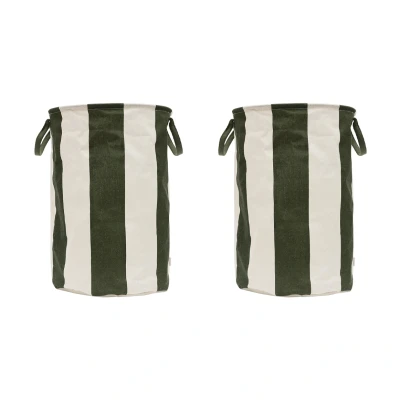 Afbeelding van OYOY Kara opbergmand large 54xØ38 cm Dark Green