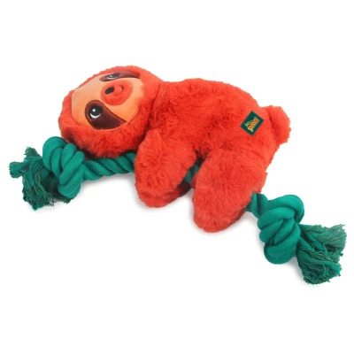 Afbeelding van All For Paws Safari Rope Cuddle Sloth Hondenspeelgoed 31 cm Oranje