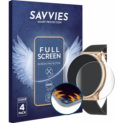 Afbeelding van Savvies Screenprotector voor Banlvs G35 1.32&quot; Folie Beschermfolie transparant volledig dekking (4 Stuks)