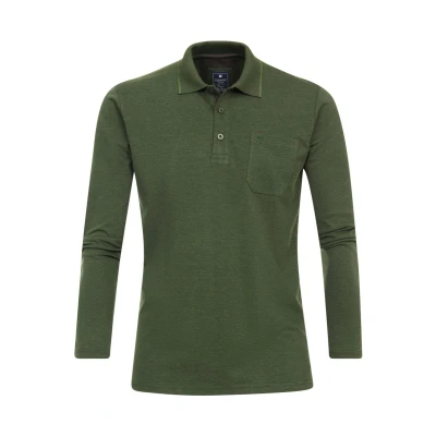 Afbeelding van Redmond Casual Regular Fit Polo shirt groen, Effen
