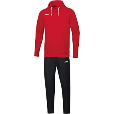 Afbeelding van Joggingpak base met hoody Rood / 3XL