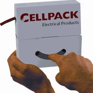 Afbeelding van Cellpack sb krimpkous 25 4 12 7 grijs box 4m 144460