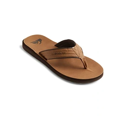 Afbeelding van Quiksilver Carver Teensandalen, Heren, Maat: 40, Beige