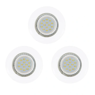 Afbeelding van EGLO Peneto Inbouwspotje LED Ø78mm. Wit Set 3 Spots