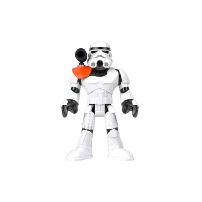 Afbeelding van Fisher Price Imaginext STAR WARS speelgoed, Stormtroeper XXL figuur, ruim 40 cm groot, beweegbaar personage met lanceerder, voor kids vanaf 3 jaar, HXG53