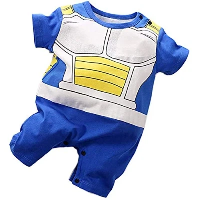 Afbeelding van Sxkayxr Cartoon Pasgeboren Baby Jongens Meisjes Romper Goku Geïnspireerd Outfit Jumpsuit Kleding, Blue2, 0 3 maanden