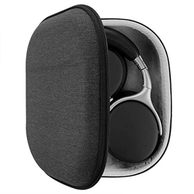 Afbeelding van GEEKRIA Shield Hoofdtelefoonhoes, compatibel met BOSE, JBL, Sony, Soundcore hoofdtelefoon, vervangende beschermende harde schaal reistas kabelopslag (donkergrijs)