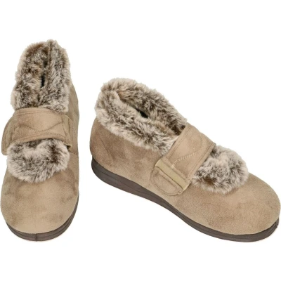 Afbeelding van Padders Dames beige pantoffels maat 36