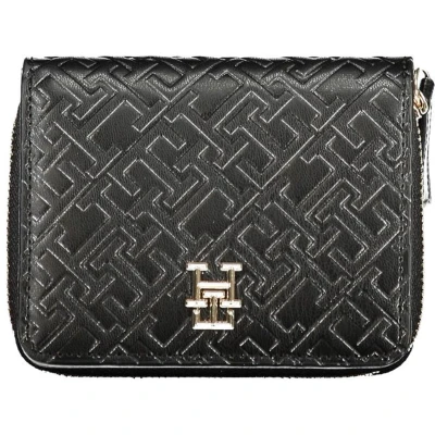 Afbeelding van Tommy Hilfiger Zwarte Polyethyleen Portemonnee Met Logo