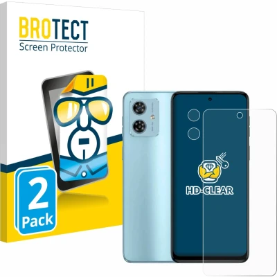 Afbeelding van BROTECT Screenprotector voor Motorola Moto G54 (Voor+Camera) Folie Beschermfolie transparant (2 Stuks)