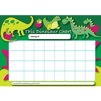 Afbeelding van Sticker Solutions Dinosaurus beloningsbord (DIN A4) met 25 stickers