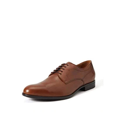 Afbeelding van Geox U Iacopo Veterschoenen, Heren, Maat: 43.5, Cognac Leer