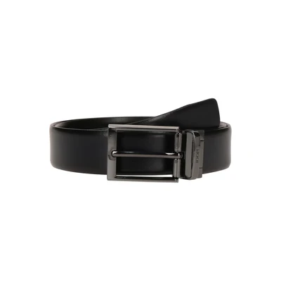 Afbeelding van JOOP! Leren Riem Adjustable Coll. Belt 3,5 CM W85 Black D`Blue Zwart Donkerblauw