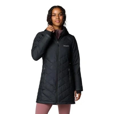 Afbeelding van Columbia Hemelse lange jas met capuchon voor dames, donsjack (1 stuks)