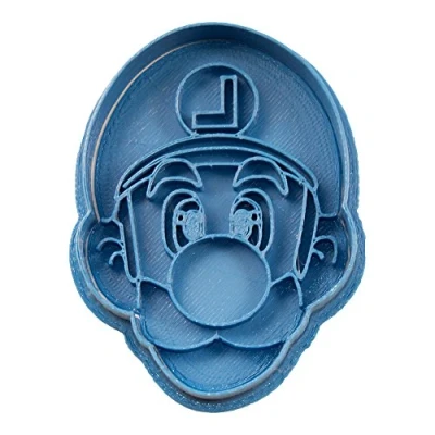 Afbeelding van Cuticuter Luigi Mario Bros koekjessnijder, blauw, 8 x 7 1,5 cm